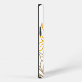 Golden Boho Leaf Design iPhone Hülle (Rechte Seite)