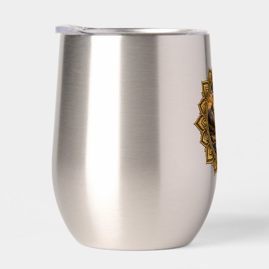 Golden Boho Mandala Mountain Sunset | Boho Sun Art (Rechts)