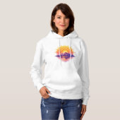 Golden Boho Mandala Sun Mountain Sunset Reflection Hoodie (Vorne ganz)