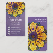 Golden Boho Mandala Visitenkarte (Vorne/Hinten)