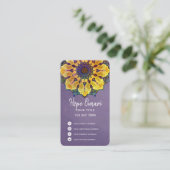 Golden Boho Mandala Visitenkarte (Stehend Vorderseite)