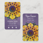 Golden Boho Mandala Visitenkarte (Vorne/Hinten)