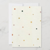 Golden Boho Rainbow Baby Dusche Einladung (Rückseite)