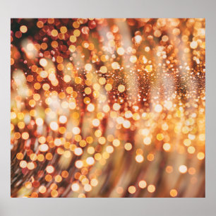 Golden Bokeh: Vintages Lichtspiel Poster
