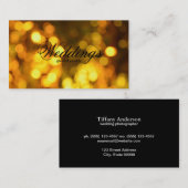 Golden Bokeh Visitenkarte (Vorne/Hinten)