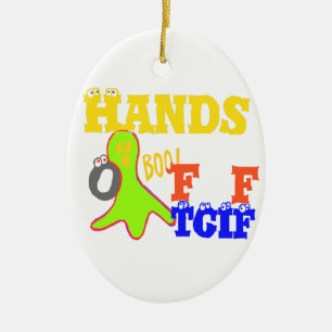 Golden Boo! Girly TGIF dankt Gott seinen Freitag H Keramik Ornament