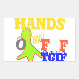 Golden Boo! Girly TGIF dankt Gott seinen Freitag H Rechteckiger Aufkleber