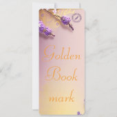 Golden Bookmark Mel Mae Schmidt Stationery Karte (Rückseite)
