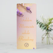 Golden Bookmark Mel Mae Schmidt Stationery Karte (Stehend Vorderseite)