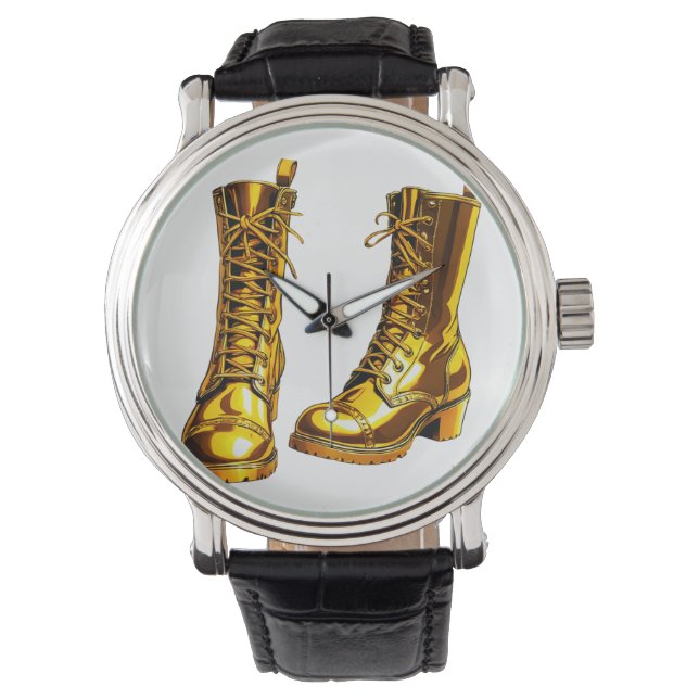 Golden Boots Armbanduhr (Vorderseite)