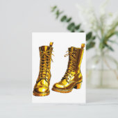 Golden Boots Feiertagspostkarte (Stehend Vorderseite)