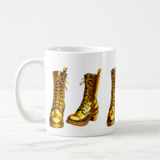 Golden Boots Kaffeetasse