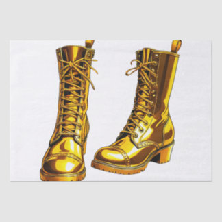Golden Boots Seidenpapier