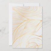 Golden Bortered Einladung (Rückseite)