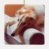 Golden Borzoi Keramikornament (Rückseite)