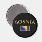 Golden Bosnien Magnet (Vorderseite/Rückseite)