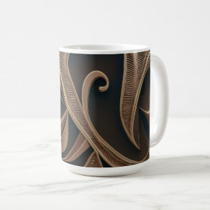 Golden Botanical Flow Elegant Kaffeetasse