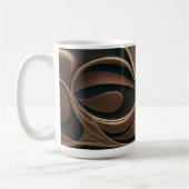 Golden Botanical Flow Elegant   Kaffeetasse (Links)