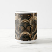 Golden Botanical Flow Elegant   Kaffeetasse (Mittel)