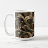 Golden Botanical Flow Elegant   Kaffeetasse (Links)