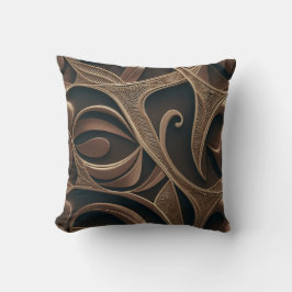 Golden Botanical Flow Elegant   Kissen