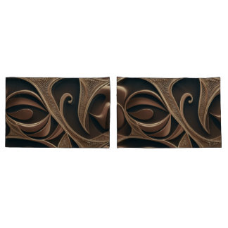 Golden Botanical Flow Elegant   Kissenbezug