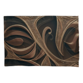 Golden Botanical Flow Elegant   Kissenbezug