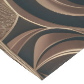 Golden Botanical Flow Elegant Kurzer Tischläufer (Ecke)