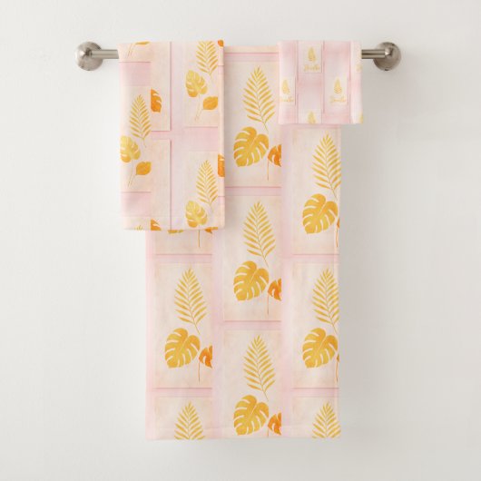 Golden Botanical Luxe Handtuch Set (Insitu)