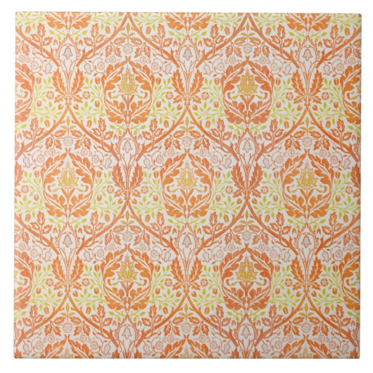 Golden Bough Pattern (von William Morris) Fliese (Vorderseite)