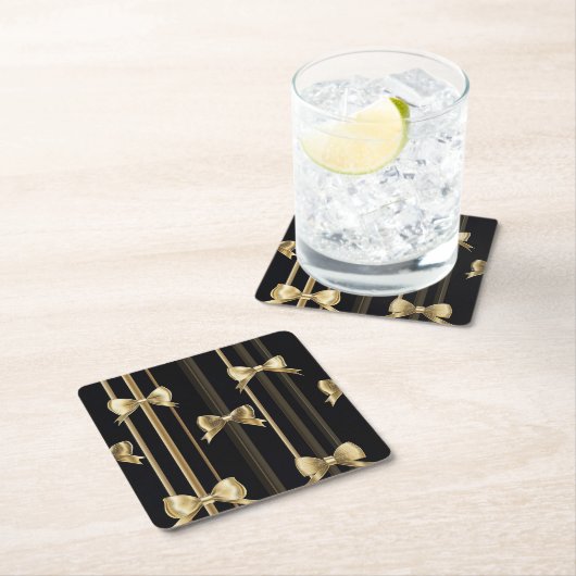 Golden Bow Elegance Untersetzer (Vor Ort)