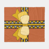 Golden Bow Fleece Blanket (Vorderseite (Horizontal))