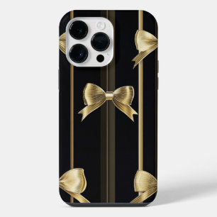 Golden Bow Luxe Phone Case iPhone 14 Pro Max Hülle