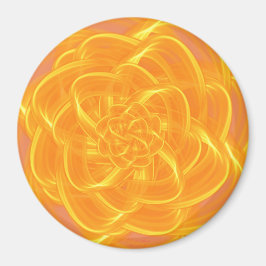 Golden Bow von Power Blume Magnet