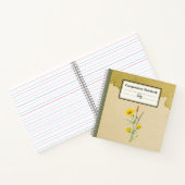 Golden Bowl Mariposa Blume Personalisiert Comp Notizblock (Innenseite)