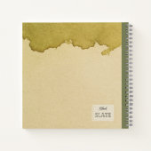 Golden Bowl Mariposa Blume Personalisiert Comp Notizblock (Rückseite)