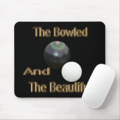 Golden Bowled Beautiful Lawn Bowls Design, Mousepad (Mit Mouse)