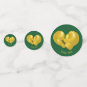 Golden Boxing Gloves Design Table Confetti Konfetti (Vorderseiten)