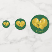 Golden Boxing Gloves Design Table Confetti Konfetti (Rückseiten)
