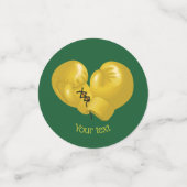 Golden Boxing Gloves Design Table Confetti Konfetti (Klein Vorderseite)