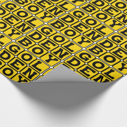 Golden Boy Geschenkpapier (Ecke)