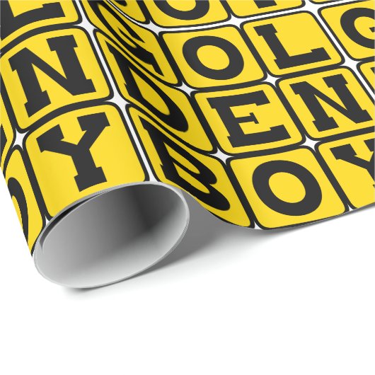 Golden Boy Geschenkpapier (Rolleneckpunkt)