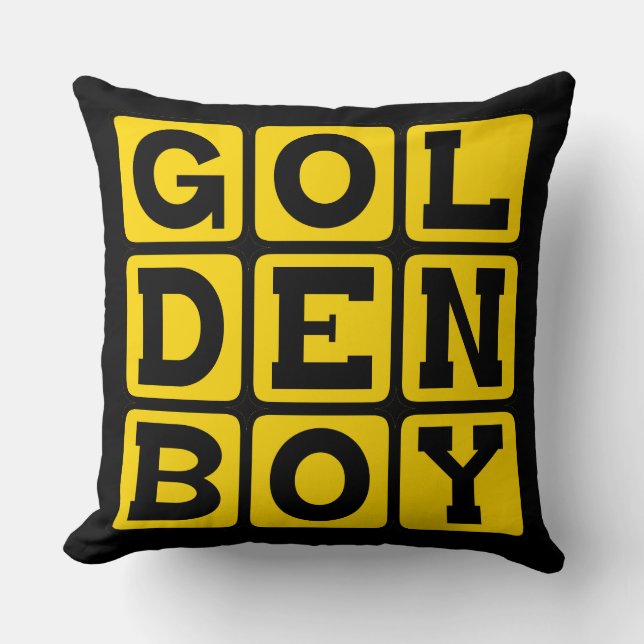 Golden Boy Kissen (Vorderseite)