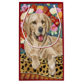 Golden Boy Retriever Kleine Geschenktüte (Rückseite)