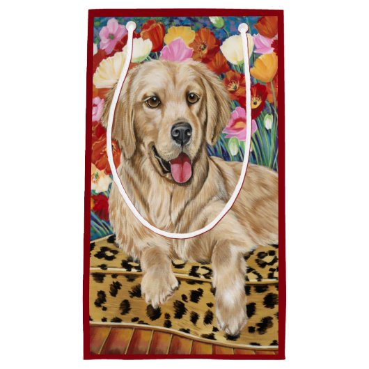 Golden Boy Retriever Kleine Geschenktüte (Vorderseite)