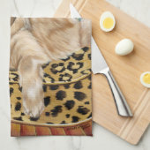 Golden Boy Retriever Küchentuch (Viertel Falte)