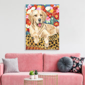Golden Boy Retriever Leinwanddruck (Insitu (Wohnzimmer))