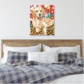 Golden Boy Retriever Leinwanddruck (Insitu (Schlafzimmer))