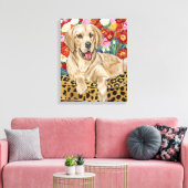 Golden Boy Retriever Leinwanddruck (Insitu (Wohnzimmer))