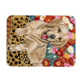 Golden Boy Retriever Magnet (Horizontal)